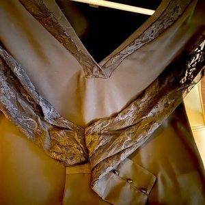 Lace long sleeve small Express black top